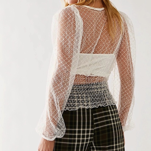 Free People Stevie Top in White. Size Small. NWOT - Picture 3 of 7